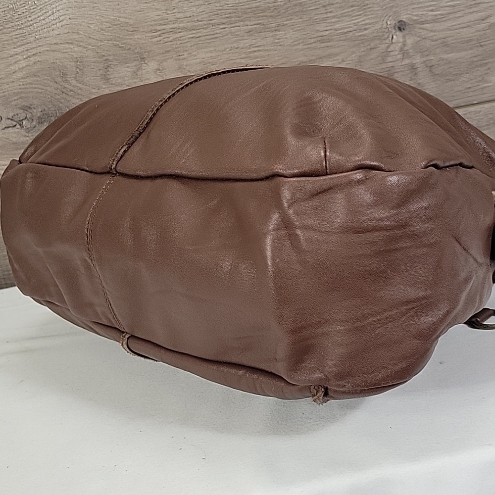 Anthropologie Bica Cheia Brown Leather Tote Bag - Picture 6 of 12